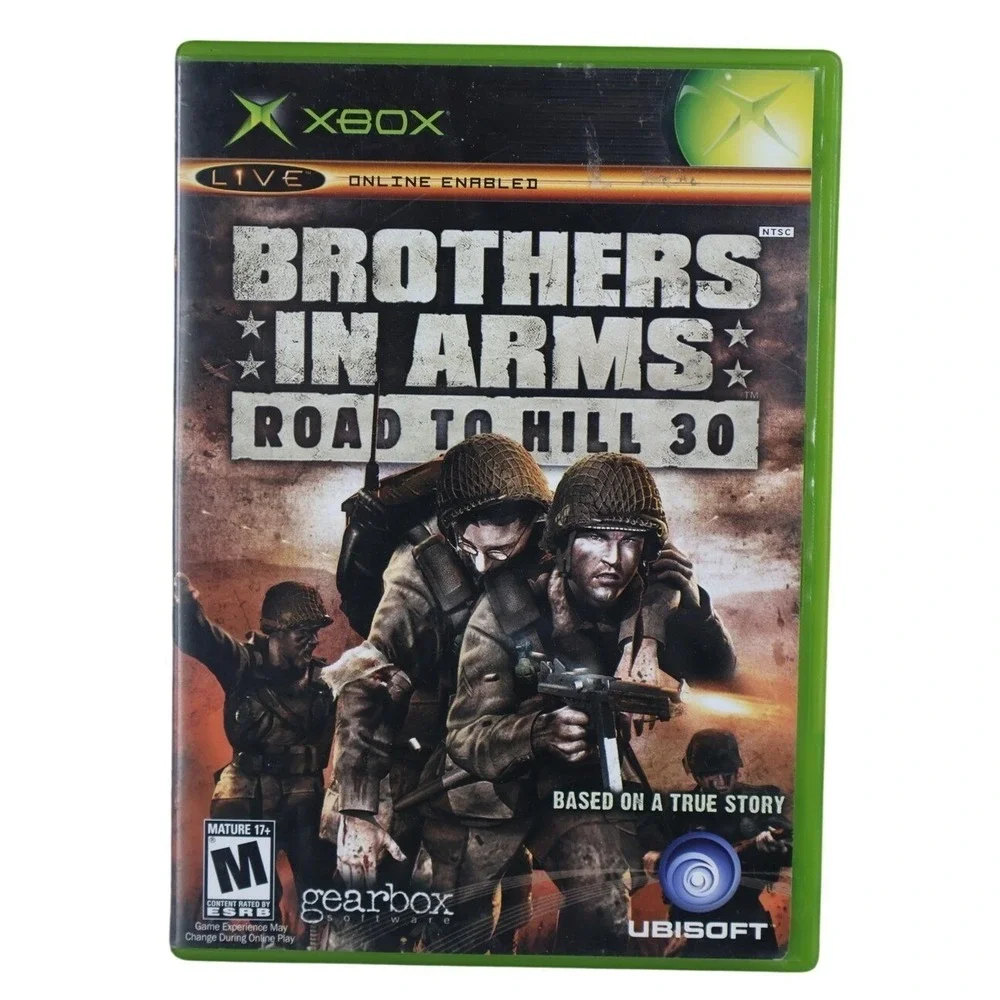 Brothers In‎ Arms Road To Hill 30 Xbox Video Game Ubisoft M NTSC-U/C 2005